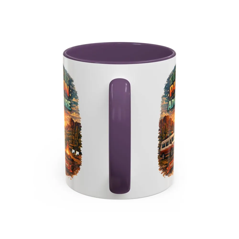 7633801964004357522_2048.jpeg Accent Coffee Mug (11, 15oz) — "Turn Passion Into Adventure" Design Scenic-Line