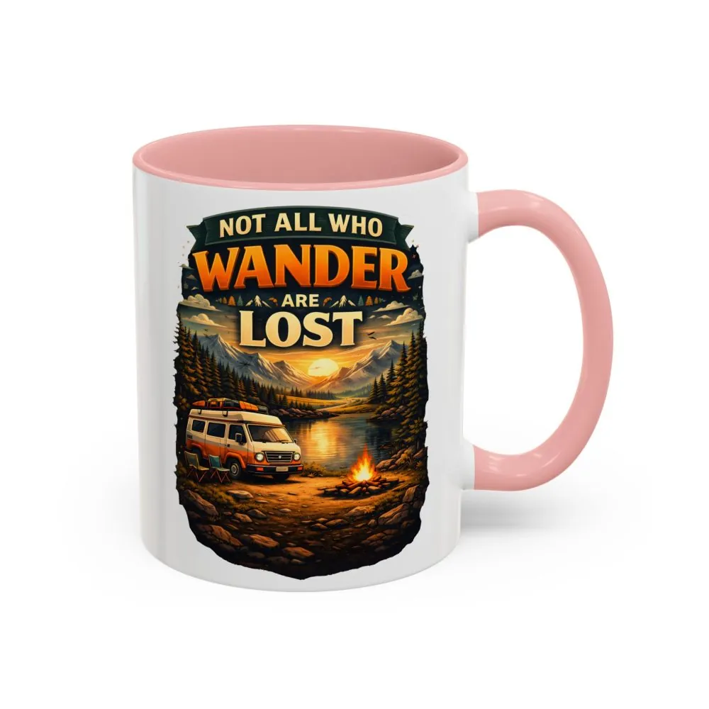 7657455239593615653_2048.jpeg Accent Coffee Mug (11, 15oz) — "Not All Who Wander Are Lost" Design Scenic-Line