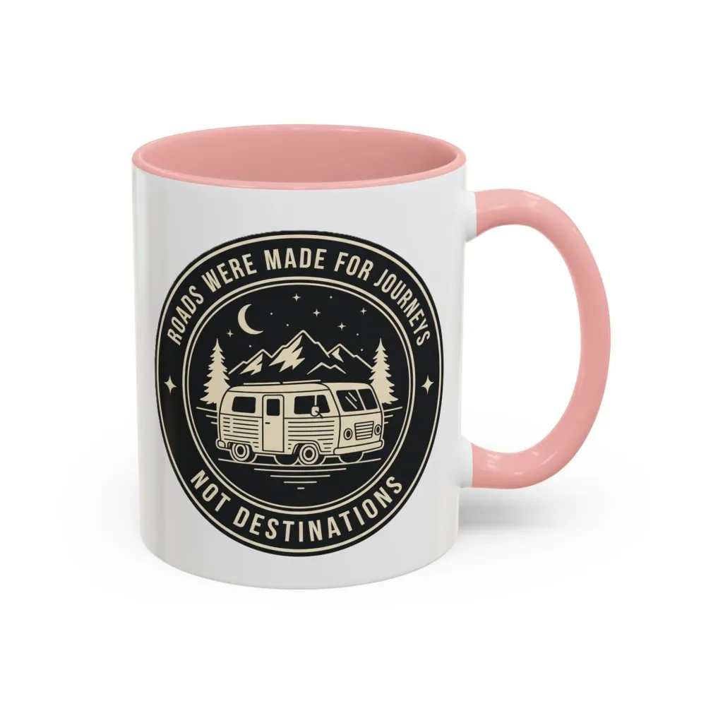 7660733565111183368_2048.jpeg Coffee Mug — 'ROAD WHERE MADE FOR JOURNEYS-NOT DESTINATIONS' (11/15oz) (Both sides printed)