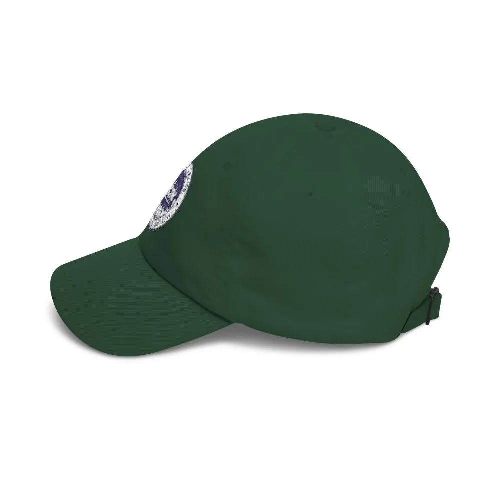 Dad Cap - "Adventure Awaits-Go Where You Feel Most Alive" Vintage National Park Stamp Hat