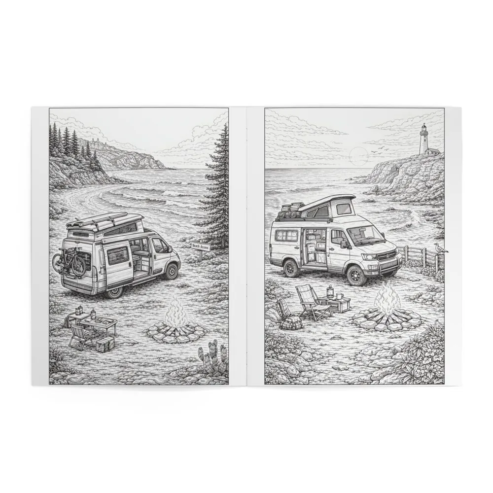 7707234105550814777_2048.jpeg Vanlife Coloring Book — Relaxing Campervan & Nature Designs for Adults & Teens