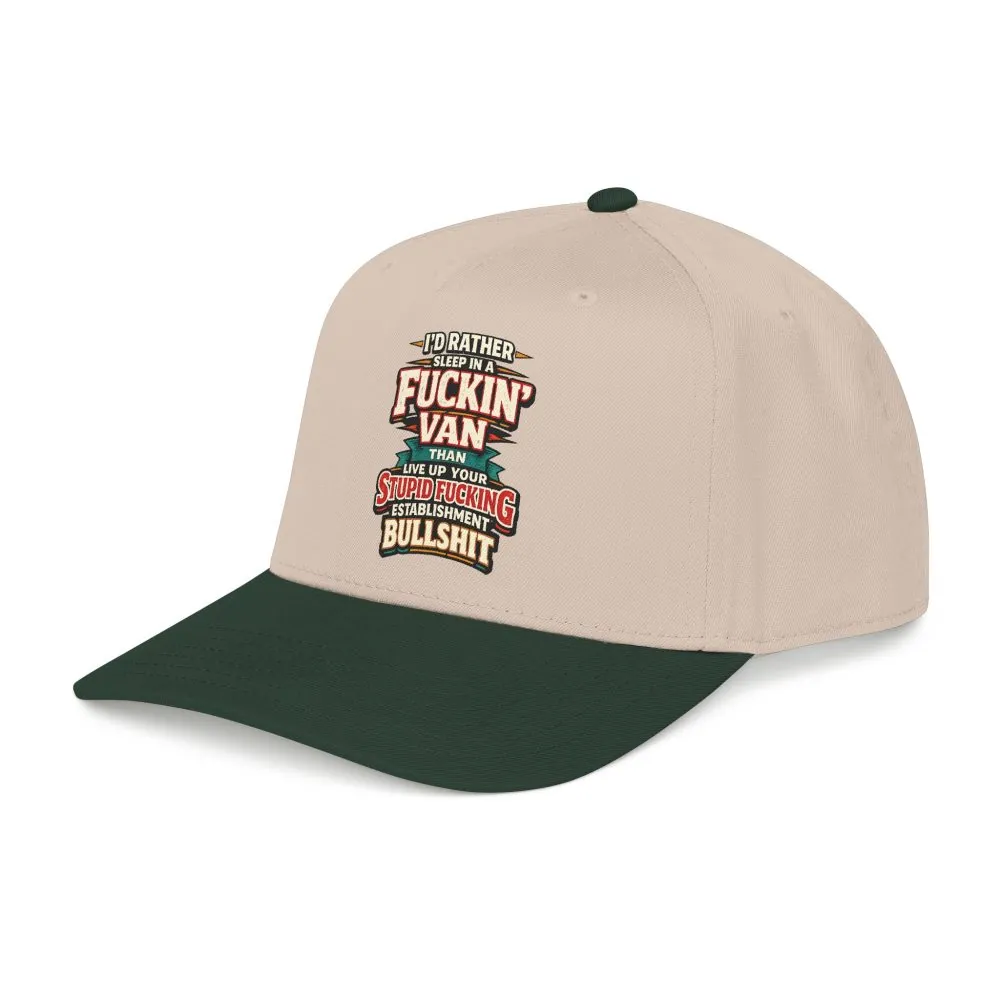 7723637337150044996_2048.jpeg Baseball Cap - "I´d Rather Sleep in A Fucking Van" Design F**K-Line