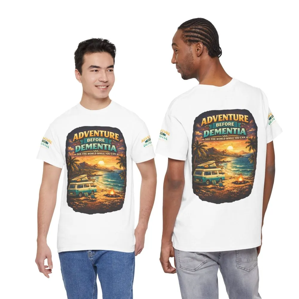 7756235271019738797_2048.jpeg Unisex Heavy Cotton Tee — "Adventure Before Dementia" Design Scenic-Line