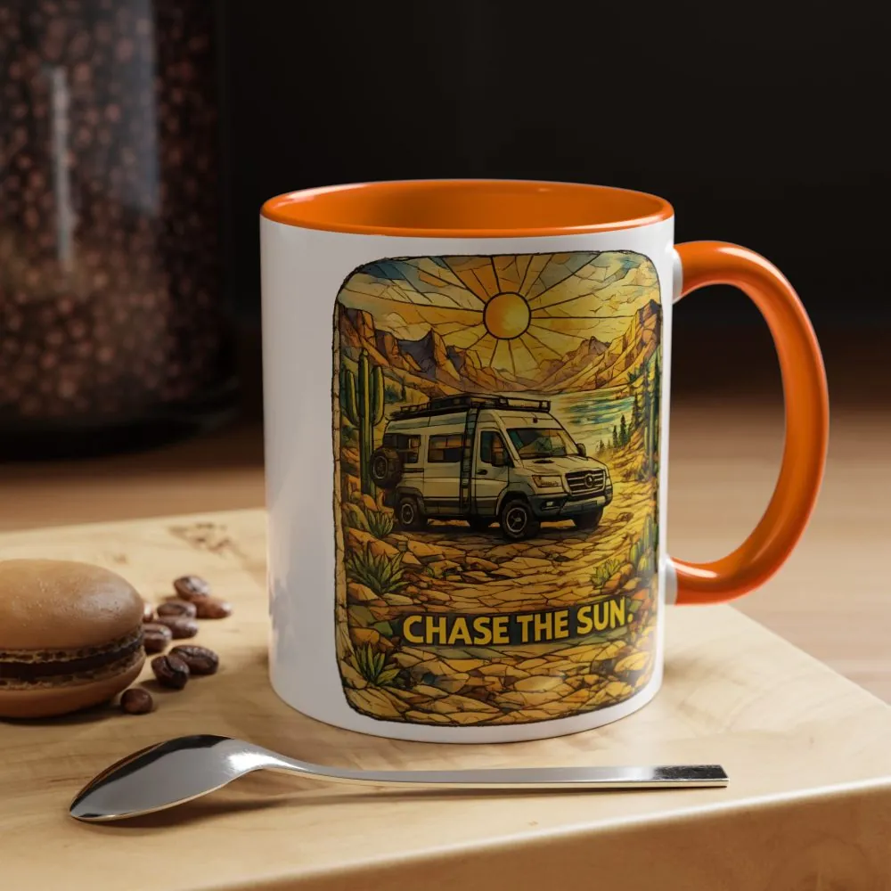 776181626367278512_2048.jpeg Accent Coffee Mug (11, 15oz) — "Chase The Sun" Design Cubic-Line