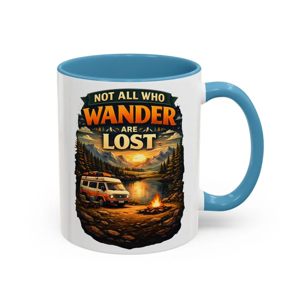7798152535746957554_2048.jpeg Accent Coffee Mug (11, 15oz) — "Not All Who Wander Are Lost" Design Scenic-Line