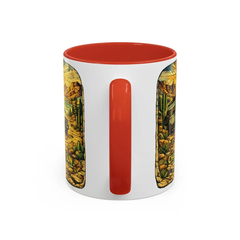 7811863197689067376_2048.jpeg Accent Coffee Mug (11, 15oz) — "Chase The Sun" Design Cubic-Line