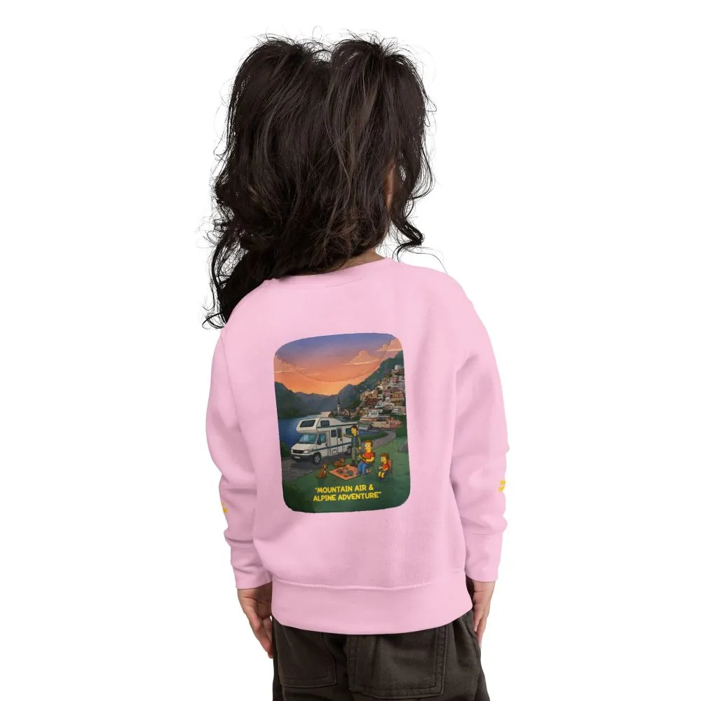 Toddler Sweatshirt - "Mountain Air-Alpine Adventure" (Design Sitcom-Line)