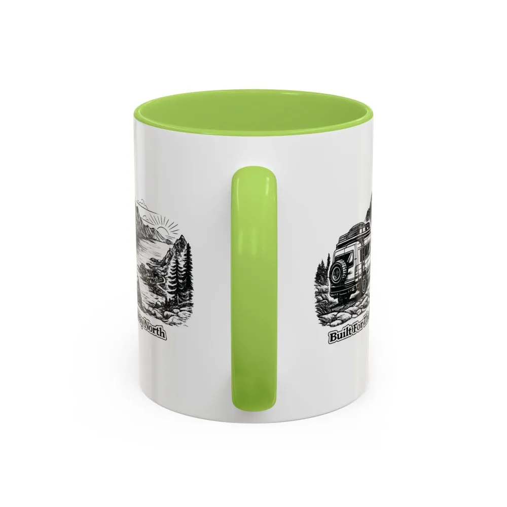 785849359313588433_2048.jpeg Accent Coffee Mug (11, 15oz) — "Built For The Long Way North" Design Minimal-Line