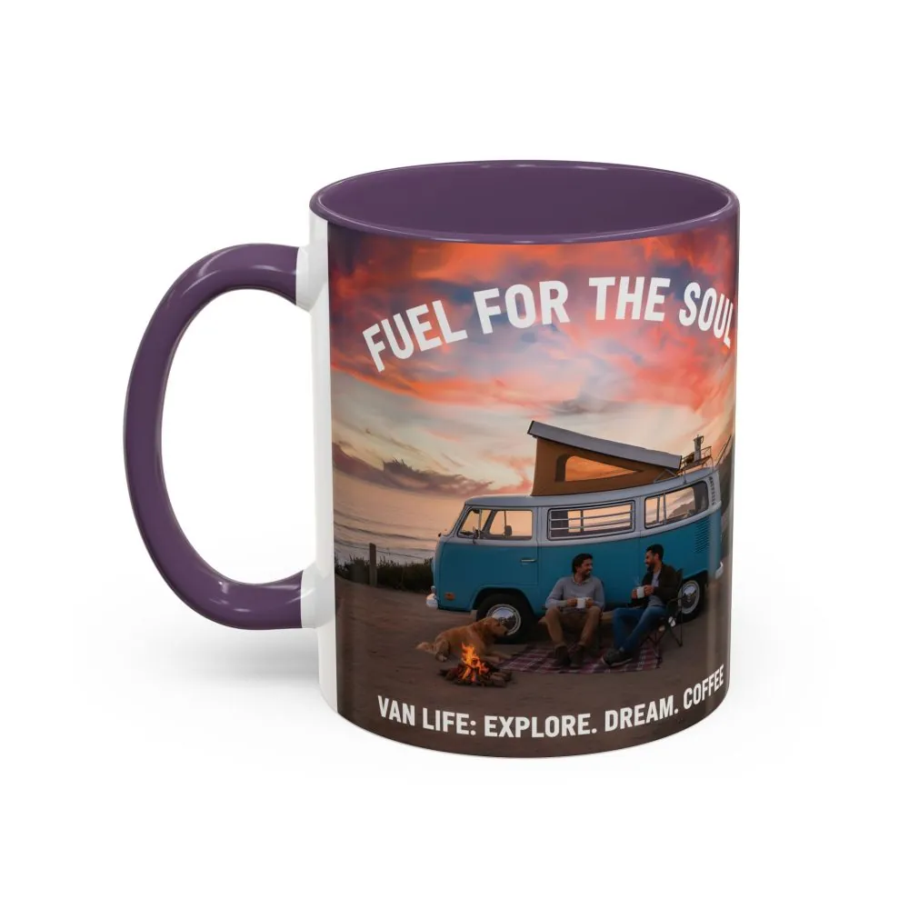 Accent Coffee Mug (11, 15oz) — "Fuel for the Soul"