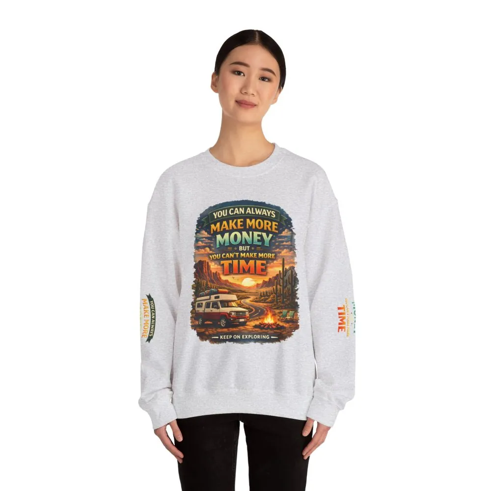 7885624136872174699_2048.jpeg Unisex Heavy Blend™ Crewneck Sweatshirt — "You Can Always Make More Money" Design Scenic-Line