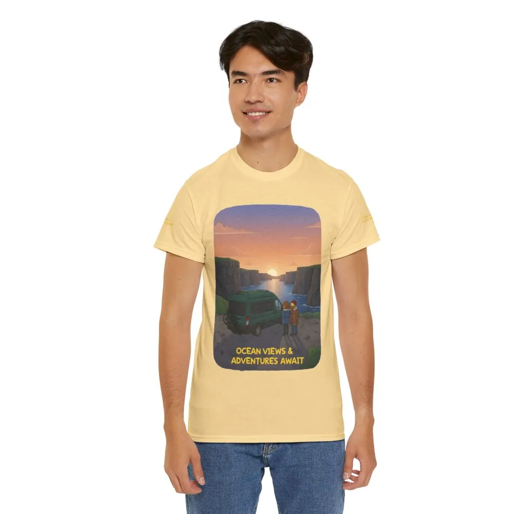 7896505351217054930_2048.jpeg Unisex Heavy Cotton Tee — "Ocean Views-Adventures Awaits" Design Sitcom-Line