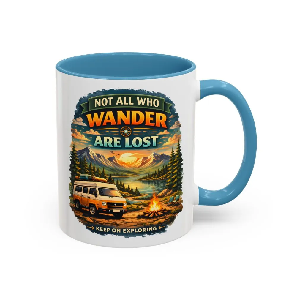 7912650601822135919_2048.jpeg Accent Coffee Mug (11, 15oz) — "Not All Who Wander Are Lost" Design Scenic-Line