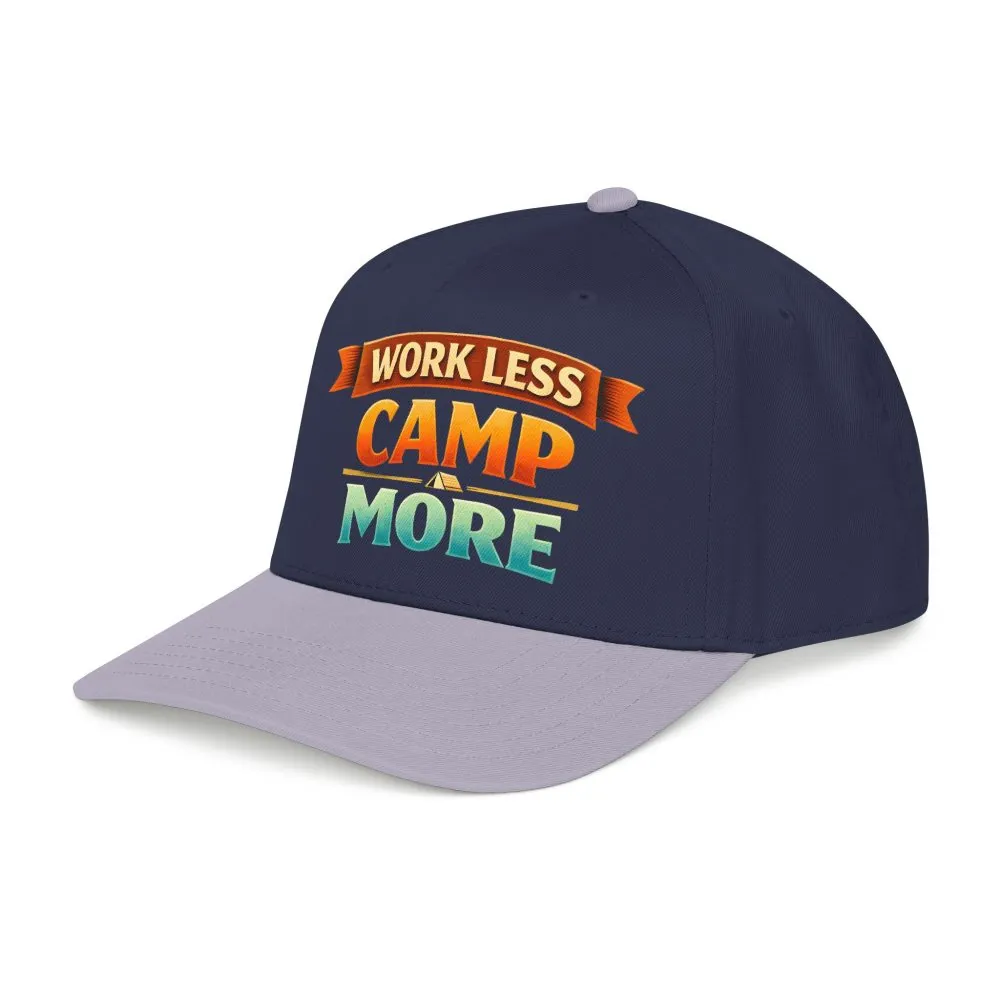 793285912677774341_2048.jpeg Baseball Cap - "Work Less-Camp More" Design Scenic-Line