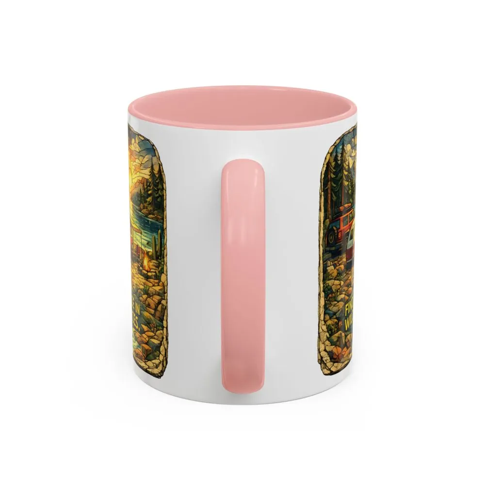 7944288344046676171_2048.jpeg Accent Coffee Mug (11, 15oz) — "Find Peace In Wild Places" Design Cubic-Line