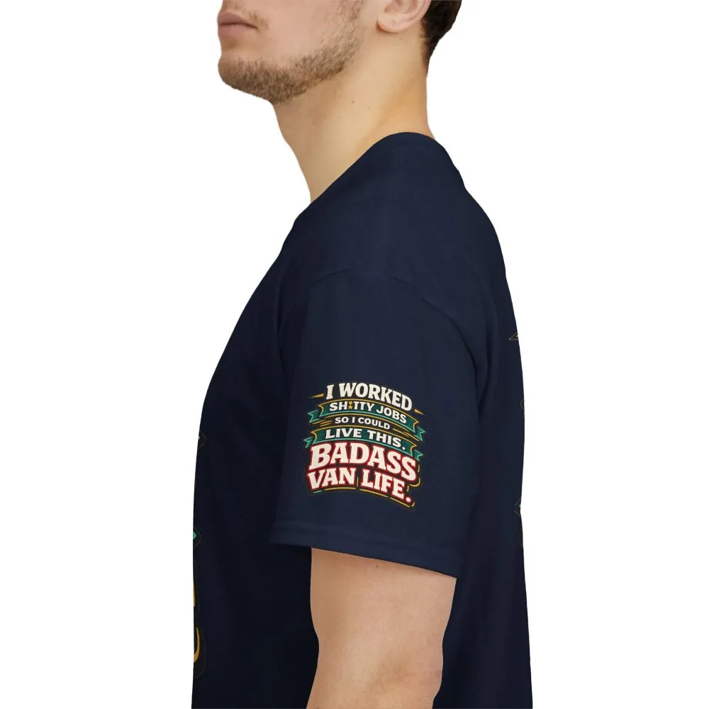 Unisex Heavy Cotton Tee — "I Worked Shitty Jobs" Design F**K-Line