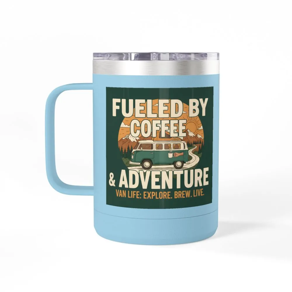 8016683813525862793_2048.jpeg Coffee Mug Tumbler, 15oz — "Fueled by Coffee & Adventure"