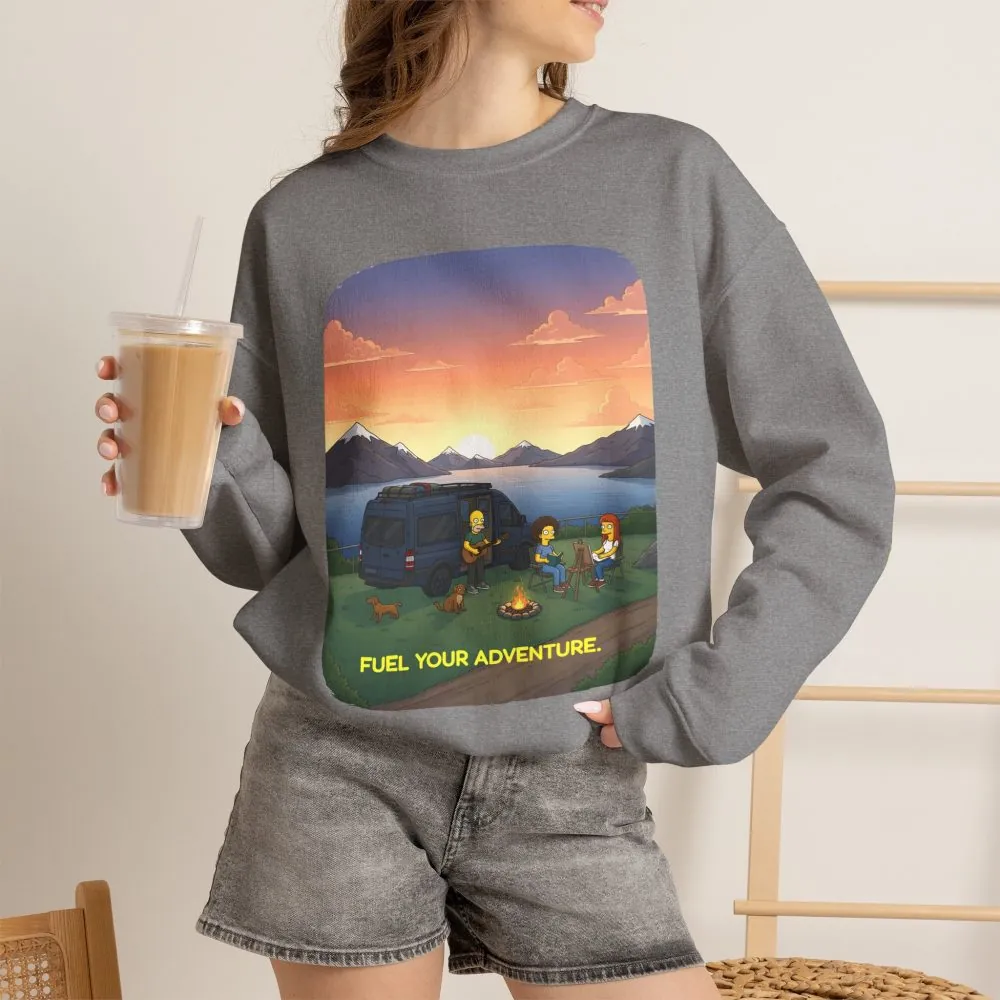 8046501871578467298_2048.jpeg Unisex Heavy Blend™ Crewneck Sweatshirt — "Fuel Your Adventure" Design Sitcom-Line