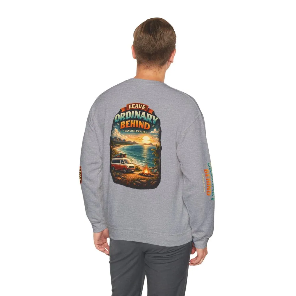 805609932161945265_2048.jpeg Unisex Heavy Blend™ Crewneck Sweatshirt — "Leave Ordinary Behind" Design Scenic-Line