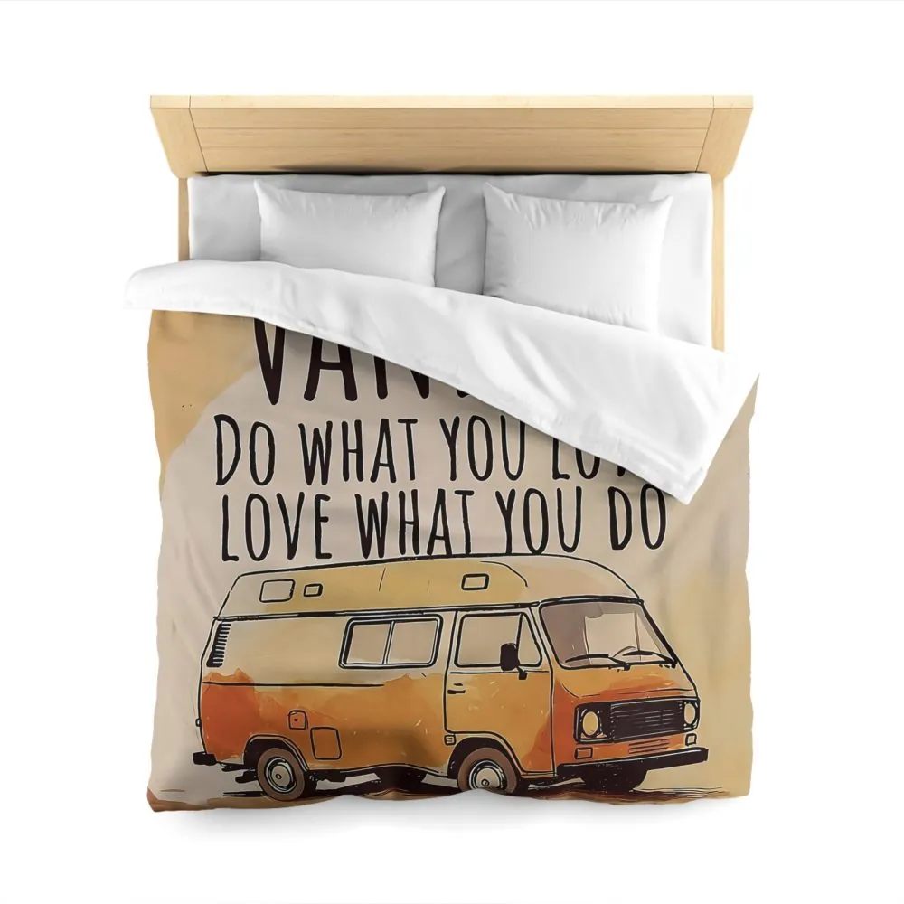 806124810709575231_2048.jpeg Duvet Cover – "Do What You Love, Love What You Do" Camper Comforter