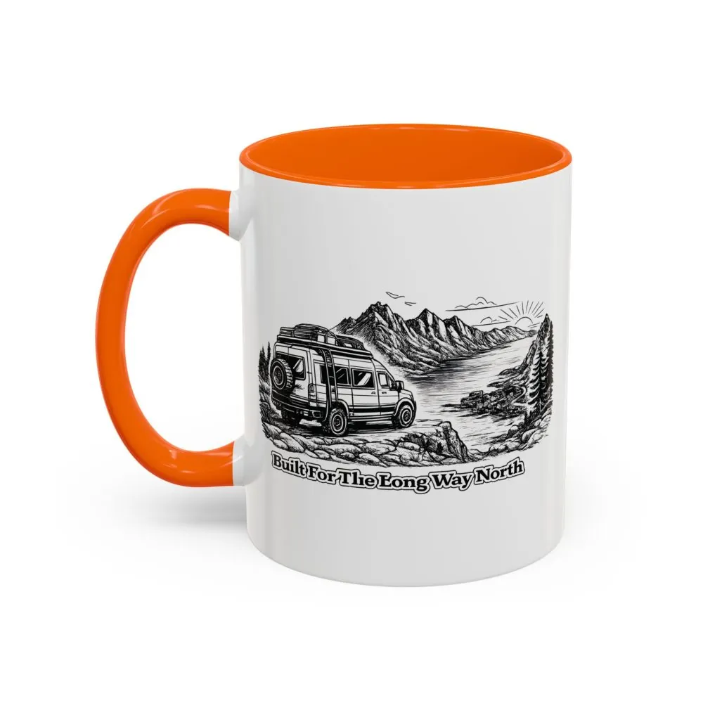 8072553362016293256_2048.jpeg Accent Coffee Mug (11, 15oz) — "Built For The Long Way North" Design Minimal-Line