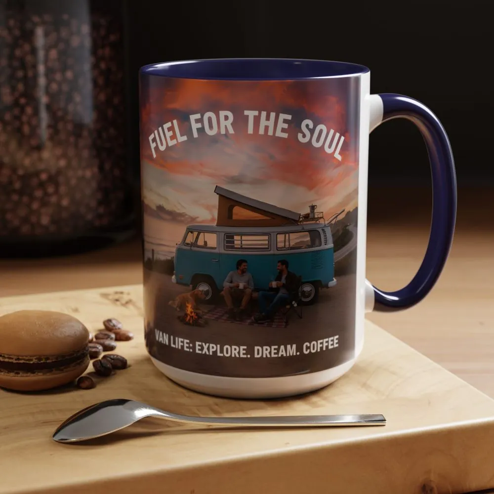 Accent Coffee Mug (11, 15oz) — "Fuel for the Soul"
