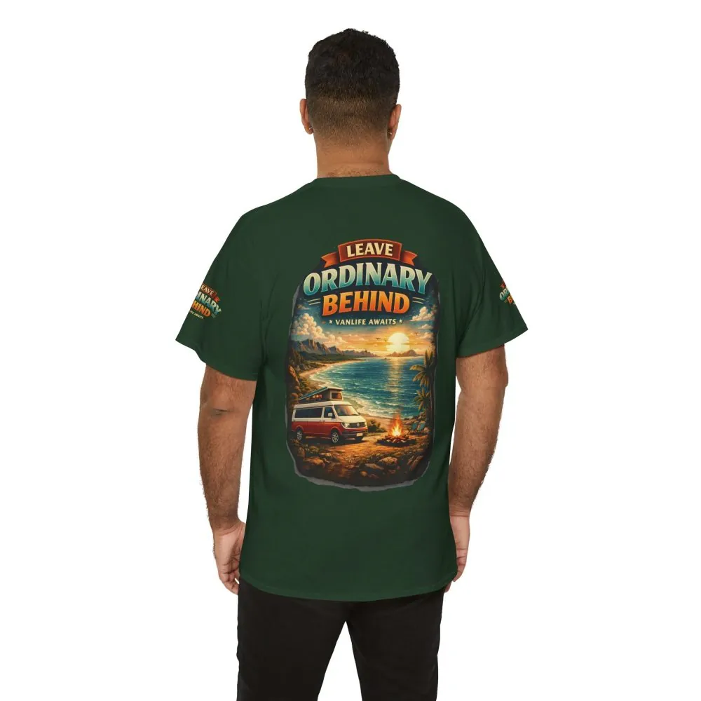 8082401657897154450_2048.jpeg Unisex Heavy Cotton Tee — "Leave Ordinary Behind" Design Scenic-Line