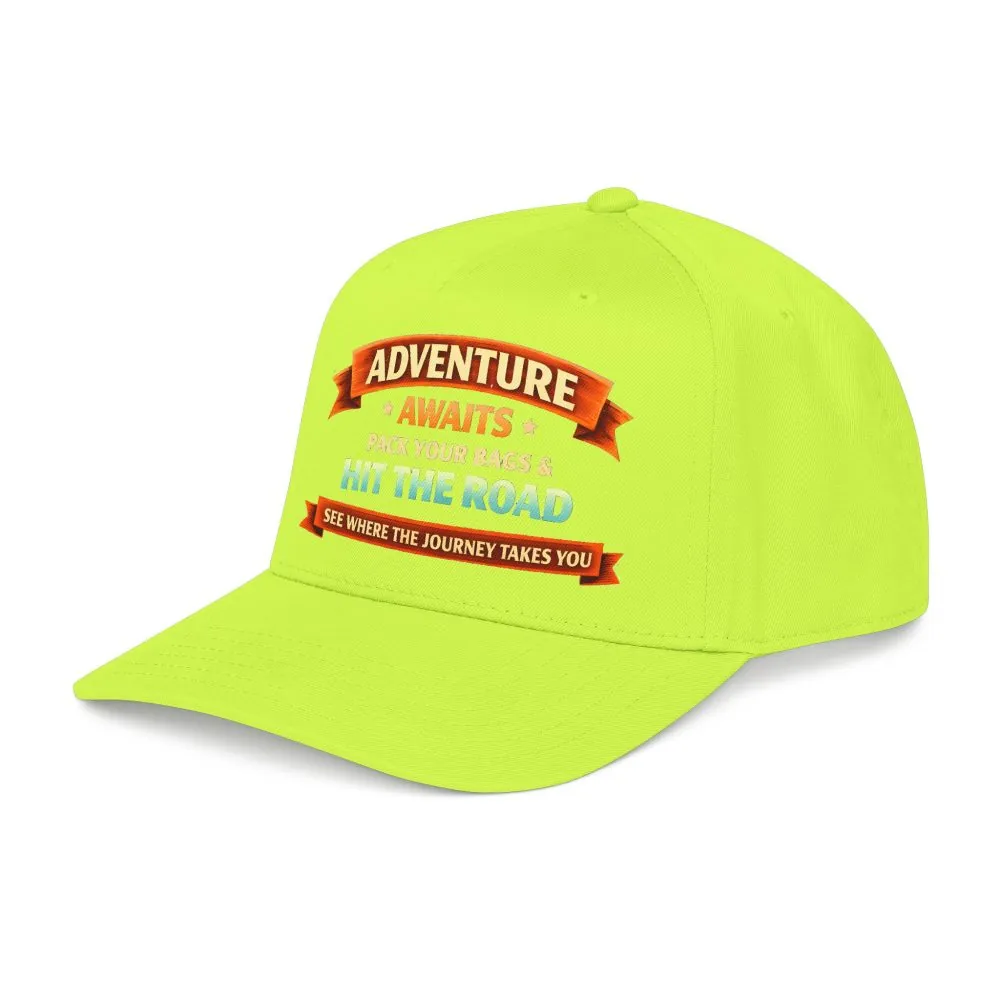 8091036140018784540_2048.jpeg Baseball Cap - "Adventure Awaits-Pack Your Bags" Design Scenic-Line