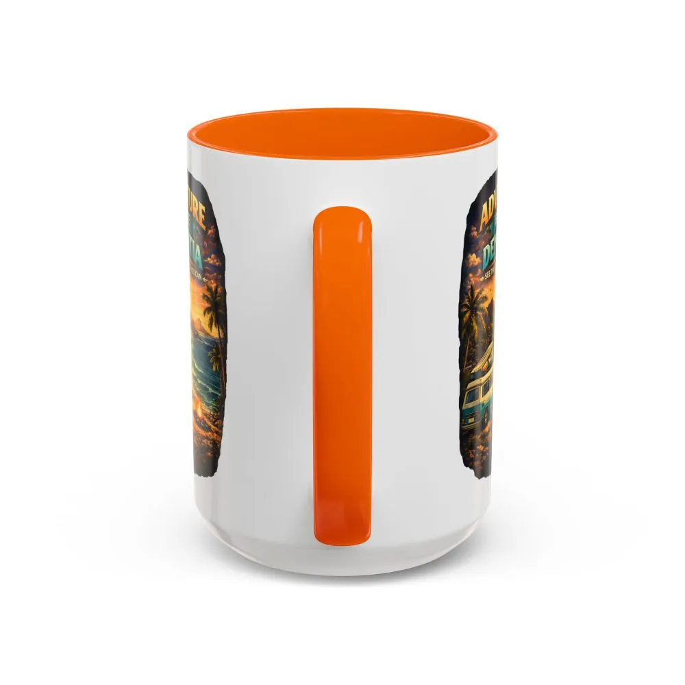 Accent Coffee Mug (11, 15oz) — "Adventure Before Dementia" Design Scenic-Line