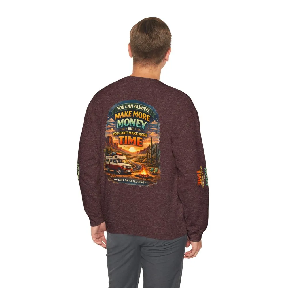 8117841743893158248_2048.jpeg Unisex Heavy Blend™ Crewneck Sweatshirt — "You Can Always Make More Money" Design Scenic-Line