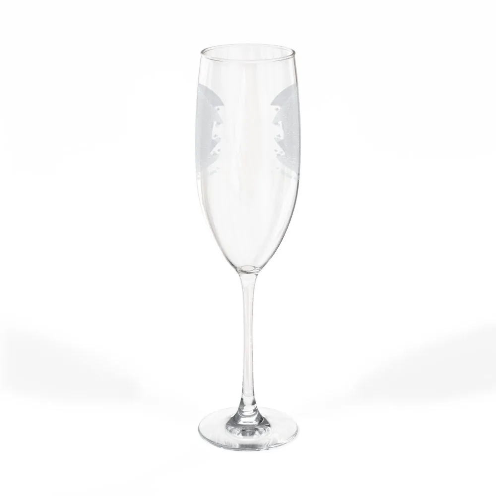 8122340903767376674_2048.jpeg Engraved 8oz Champagne Flute — "Happ Camper - Christmas Wishes"