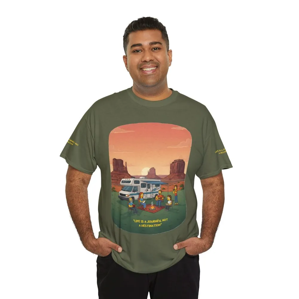 813206697263940418_2048.jpeg Unisex Heavy Cotton Tee — "Life Is A Journey-Not A Destination" Design Sitcom-Line