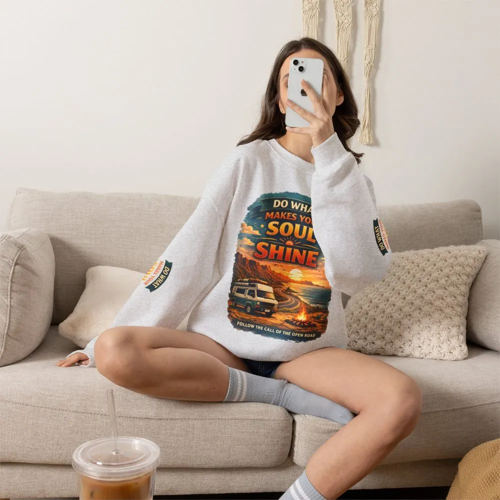 8157600700270678702_2048.jpeg Unisex Heavy Blend™ Crewneck Sweatshirt — "Do What Makes Your Soul Shine" Design Scenic-Line