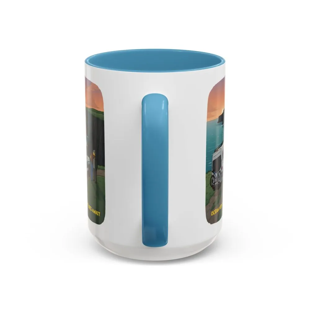 818076115919861230_2048.jpeg Accent Coffee Mug (11, 15oz) — "Ocean Views-Adventures Awaits" Design Sitcom-Line