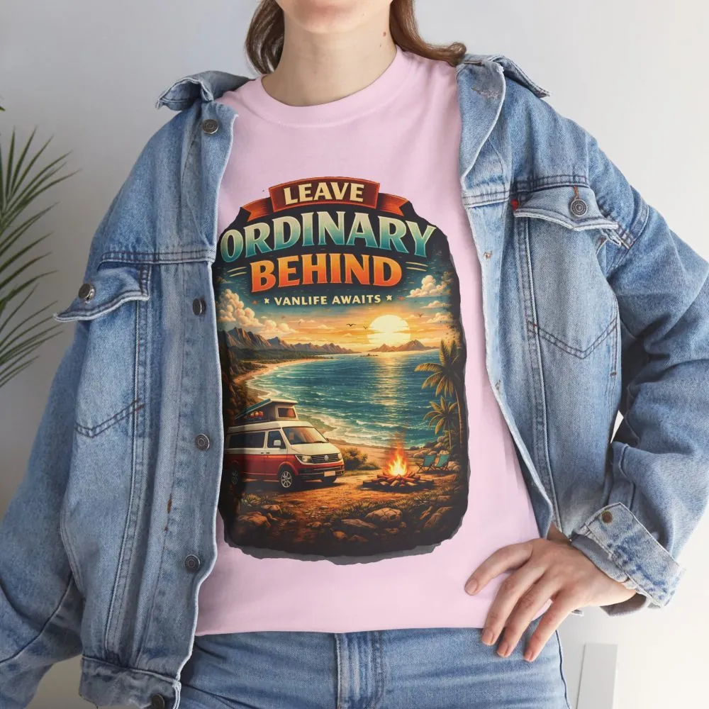 8196883448990565235_2048.jpeg Unisex Heavy Cotton Tee — "Leave Ordinary Behind" Design Scenic-Line