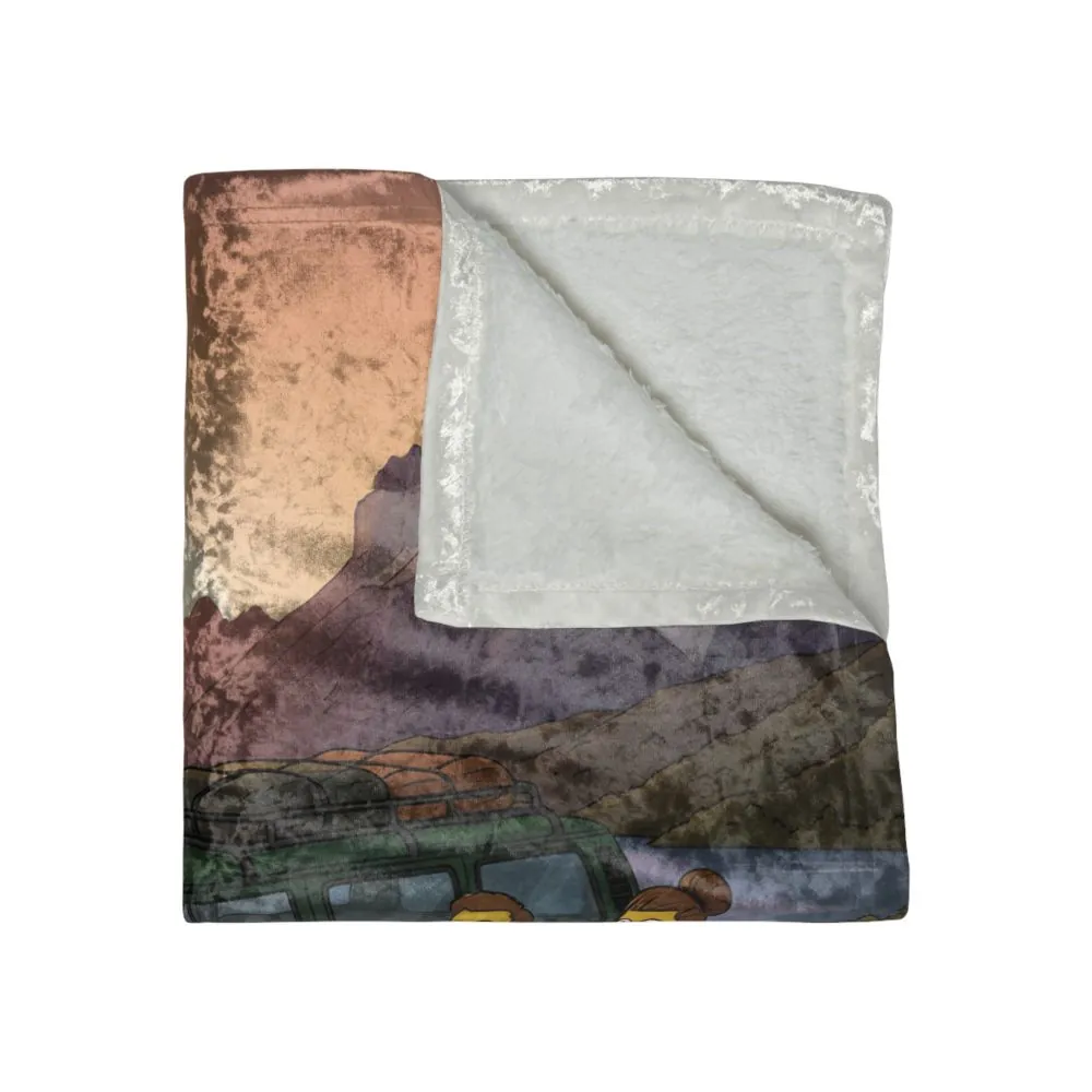 82403310907742761_2048.jpeg Crushed Velvet Blanket —"Adventure Awaits-Go Find It" Design Sitcom-Line (Campervan)
