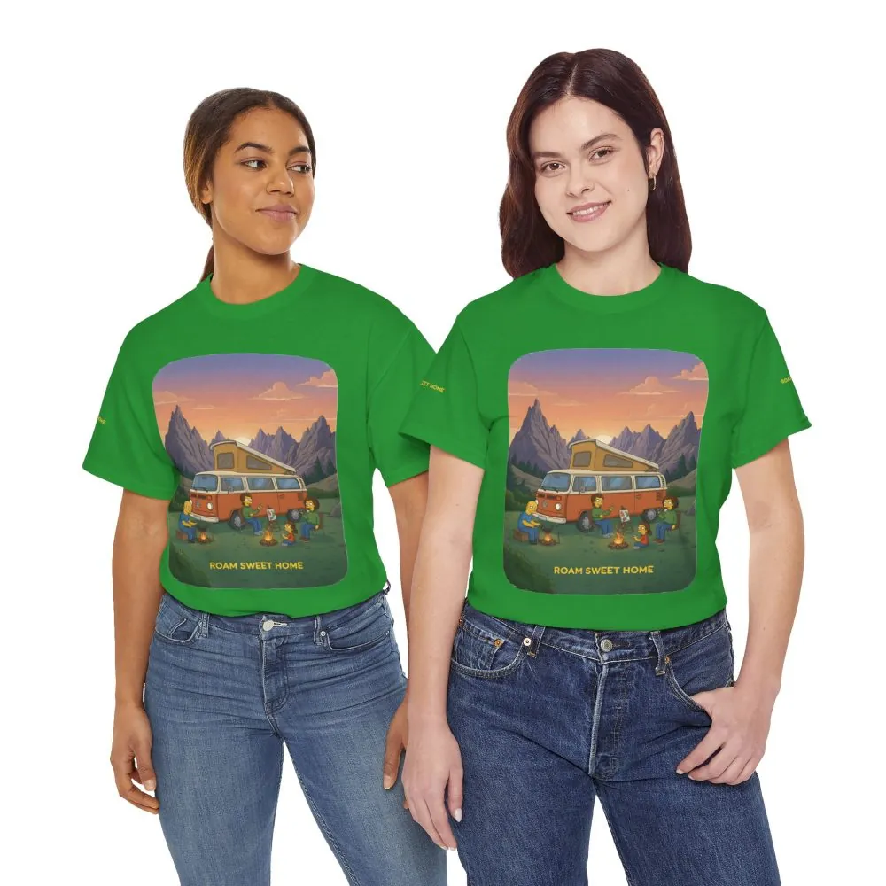 8271241002874451014_2048.jpeg Unisex Heavy Cotton Tee — "Roam Sweet Home" Design Sitcom-Line