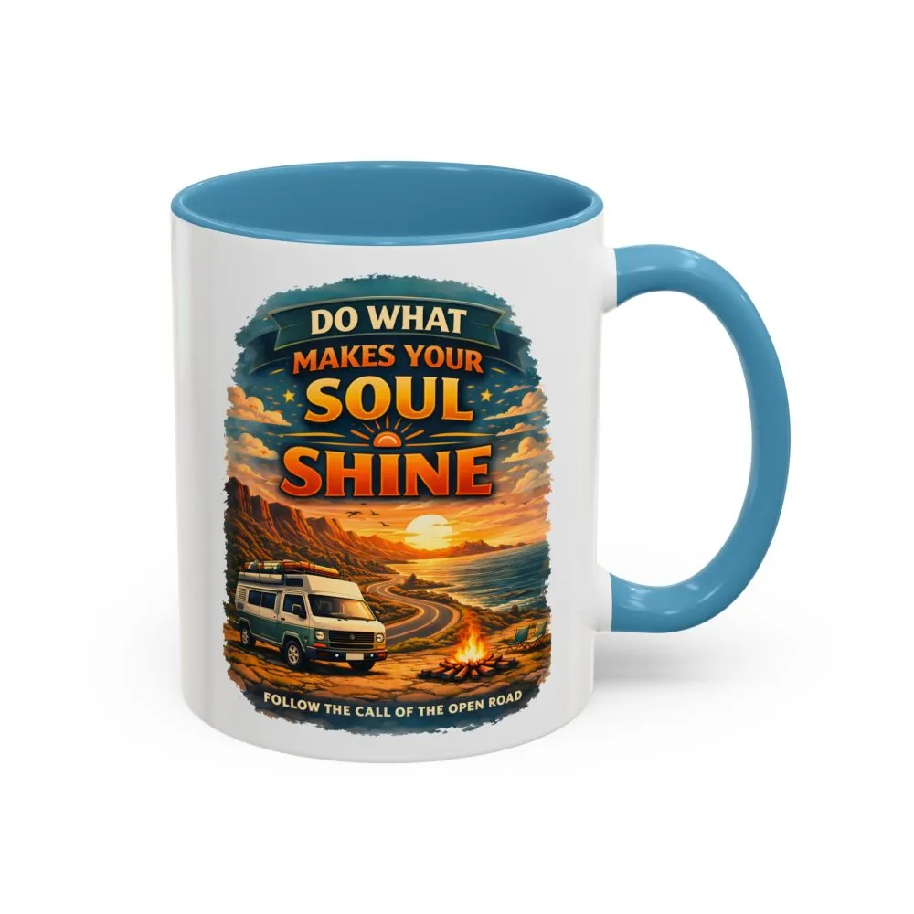 8272919396992907551_2048.jpeg Accent Coffee Mug (11, 15oz) — "Do What Makes Your Soul Shine" Design Scenic-Line