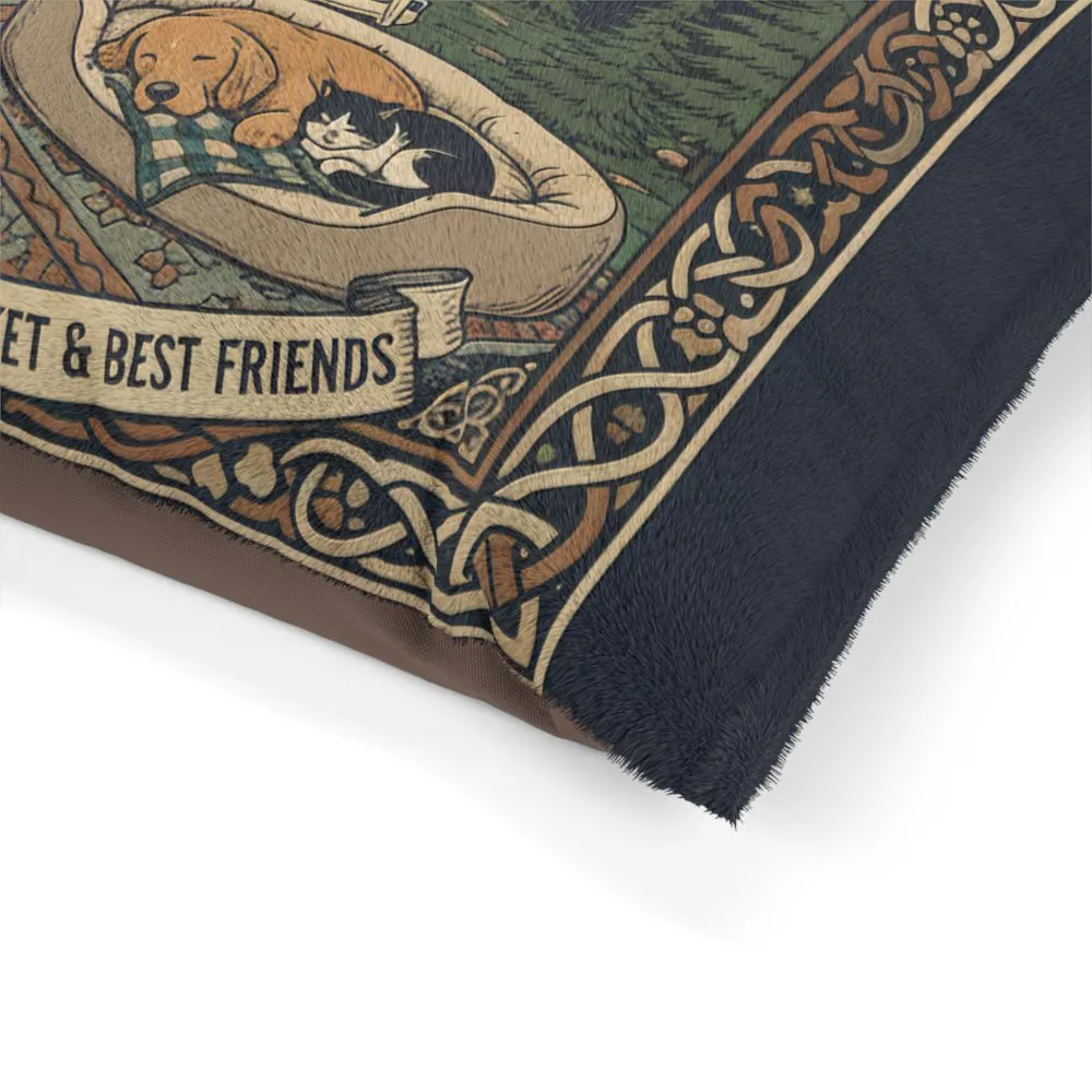 8282373211969119313_2048.jpeg Pet Bed — "Life Is Ruff" Vintage Van Dog & Cat Travel Pillow