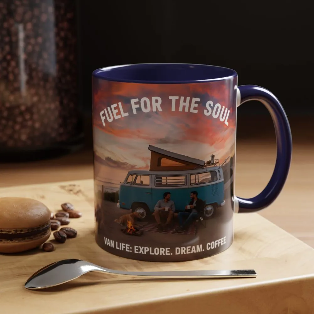 Accent Coffee Mug (11, 15oz) — "Fuel for the Soul"