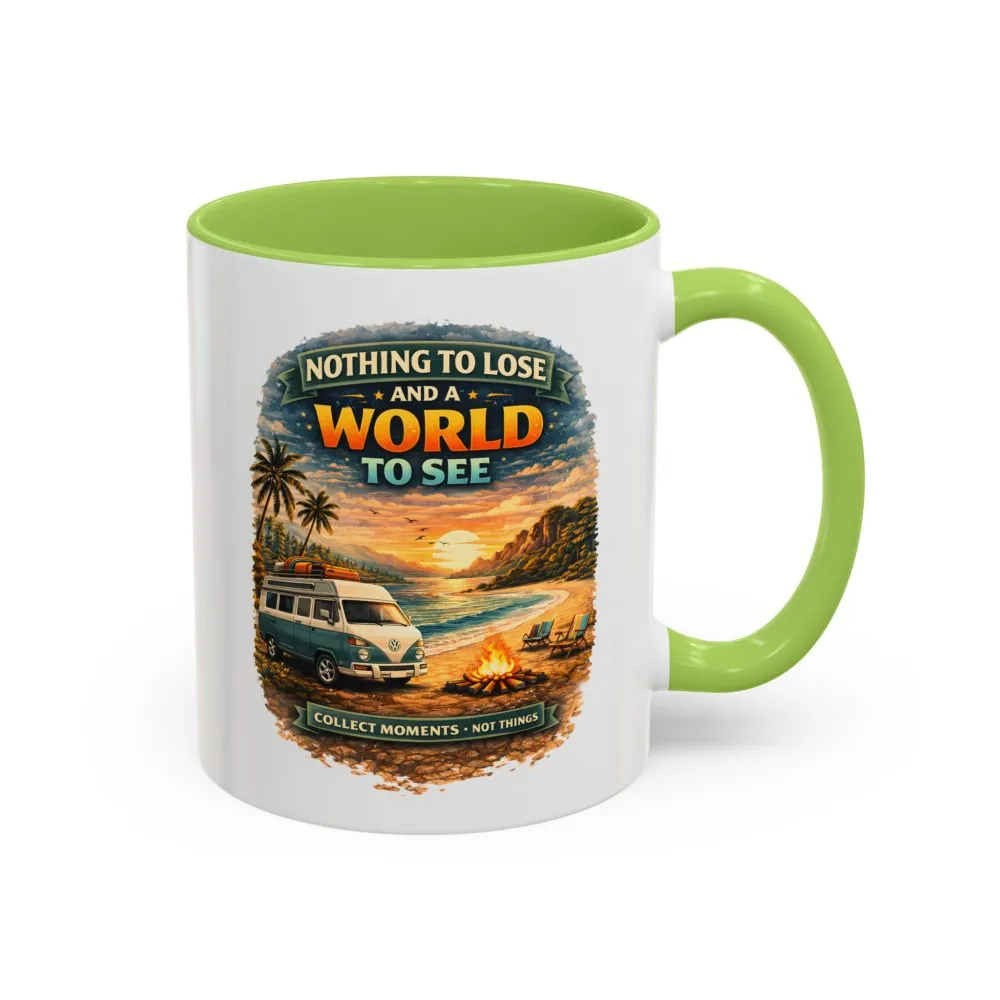 Accent Coffee Mug (11, 15oz) — "Nothing To Lose" Design Scenic-Line