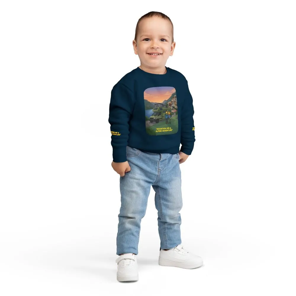 8310622054328119533_2048.jpeg Toddler Sweatshirt - "Mountain Air And Alpine Adventure" (Design Sitcom-Line)