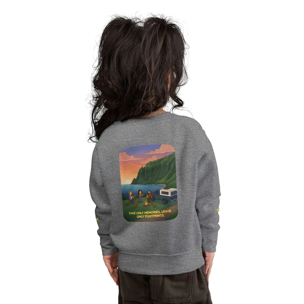 831628173395893633_2048.jpeg Toddler Sweatshirt - "Take Only Memories-Leave Only Footprints" (Design Sitcom-Line)