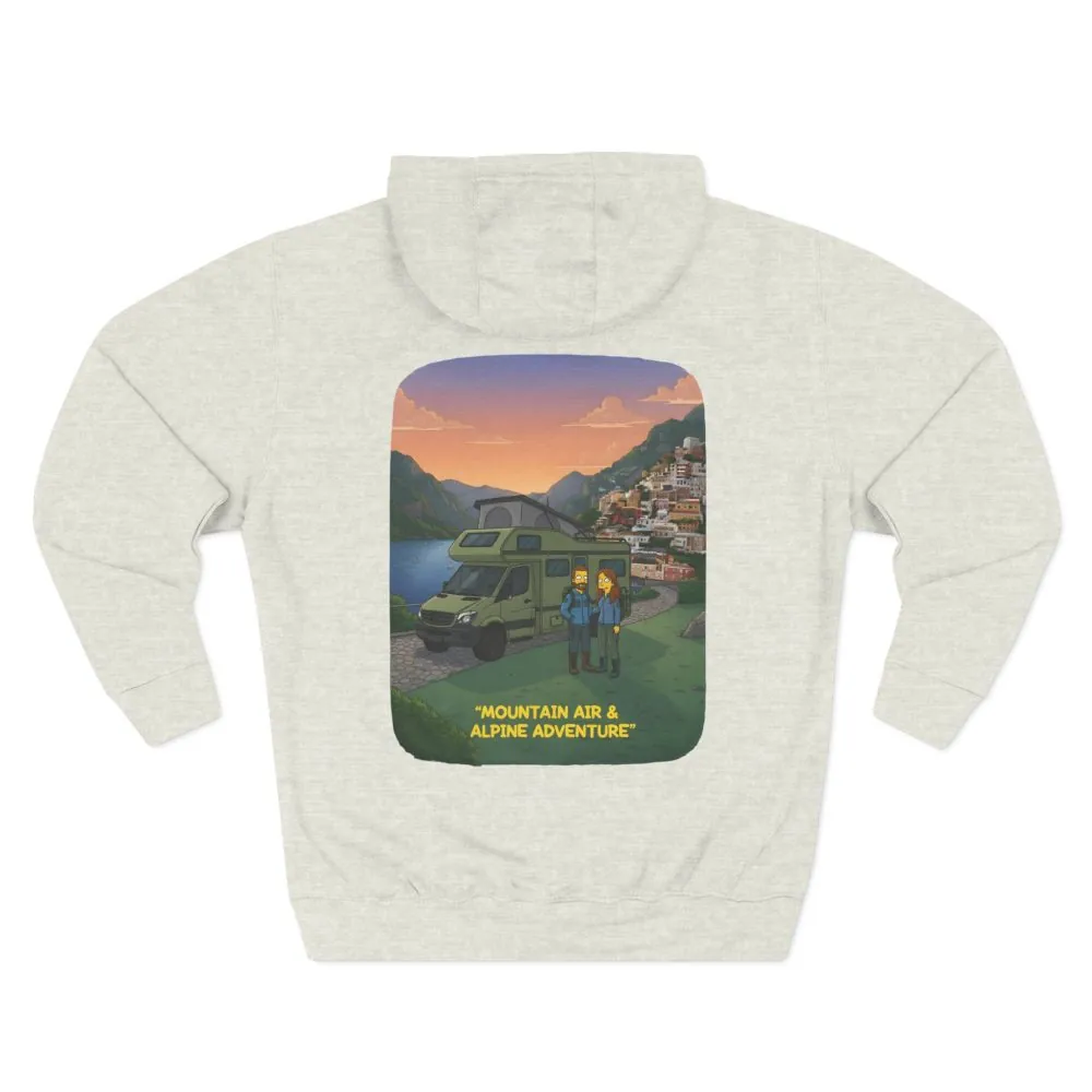 8346856079351693578_2048.jpeg Three-Panel Fleece Hoodie - "Mountain Air And Alpine Adventure"" Design Sitcom-Line