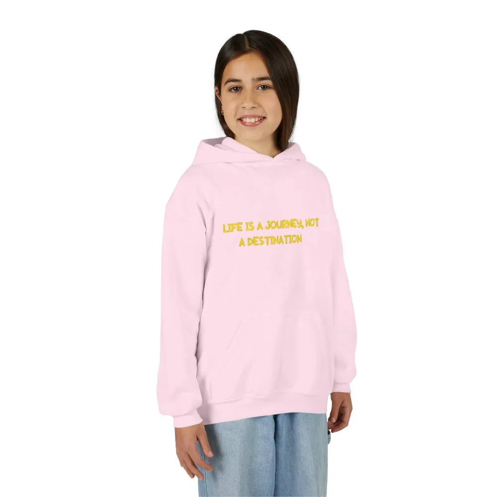 8351226250013340370_2048.jpeg Youth Hoodie(Gildan) – "Life Is A Journey-Not A Destination" (Design Sitcom-Line)