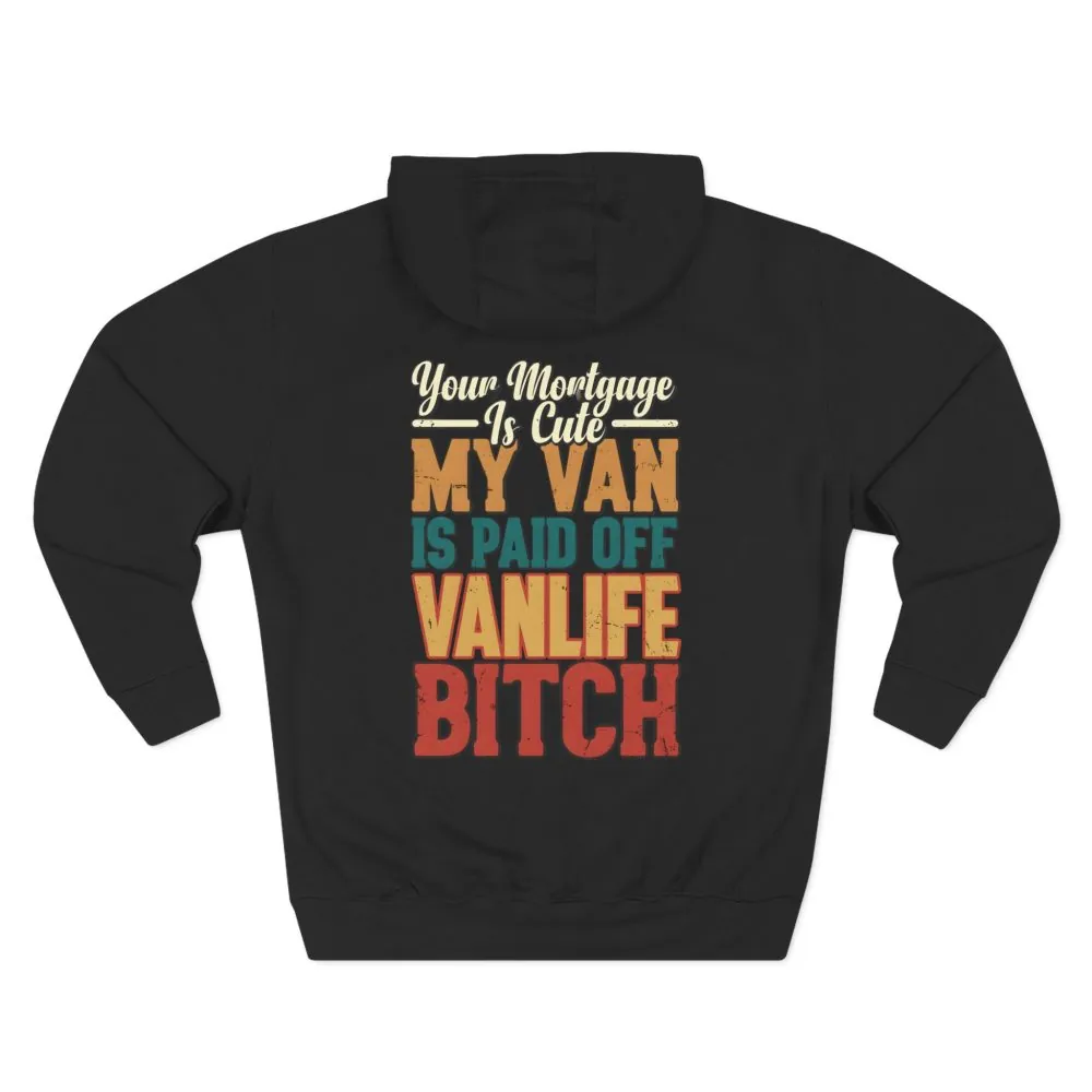 836831654705147316_2048.jpeg Three-Panel Fleece Hoodie - "Your Mortgage Is Cute" Design F**K-Line