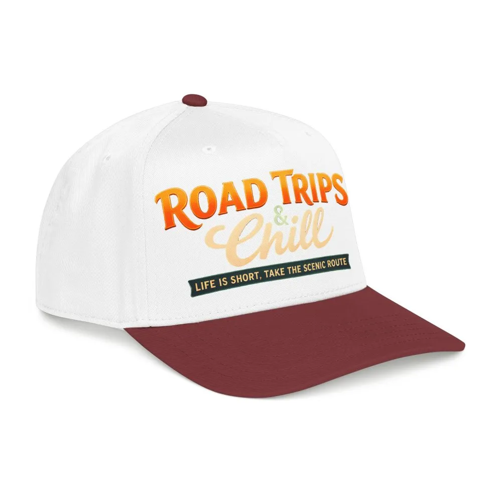 8399536622977504634_2048.jpeg Baseball Cap - "Road Trips And Chill" Design Scenic-Line
