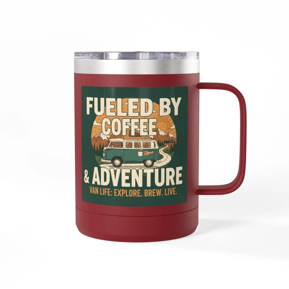 841732267567633448_2048.jpeg Coffee Mug Tumbler, 15oz — "Fueled by Coffee & Adventure"