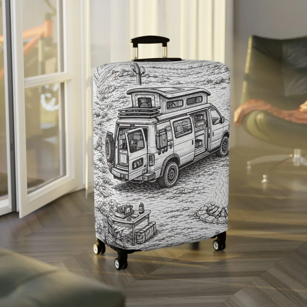 8433103798641969451_2048.jpeg Luggage Cover — Adventure Camper Sketch Travel Suitcase