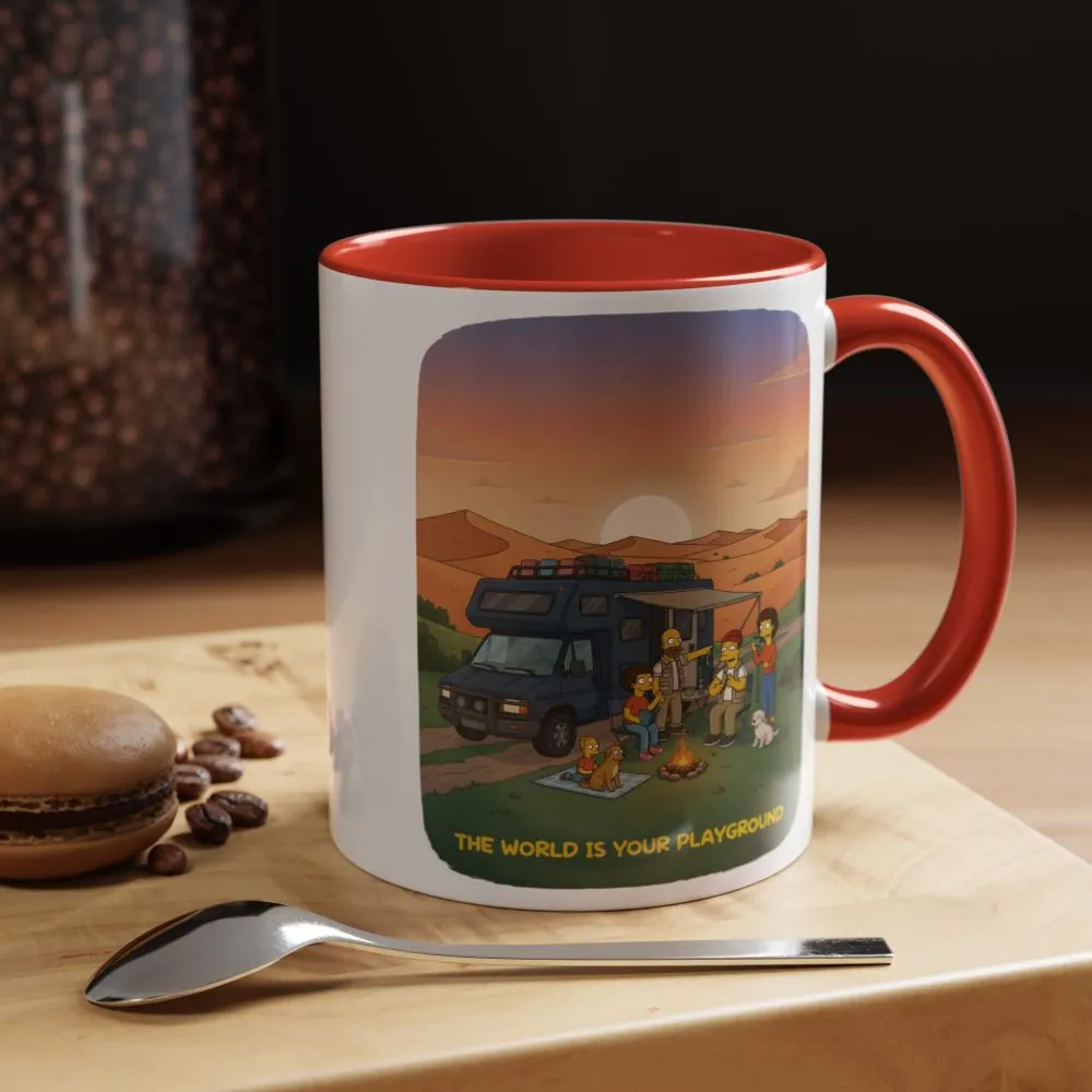 8454902105964146505_2048.jpeg Accent Coffee Mug (11, 15oz) — "The World Is Your playground" Design Sitcom-Line