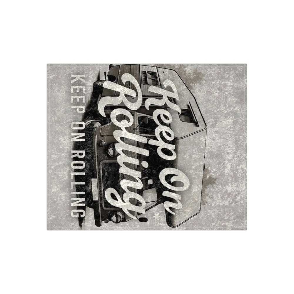 847221024397132332_2048.jpeg Crushed Velvet Blanket — "Keep On Rolling" RV Camper Throw Blanket